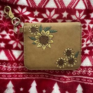 Mini Sunflower Keychain Wallet